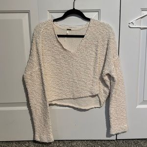Free people small cream sweater